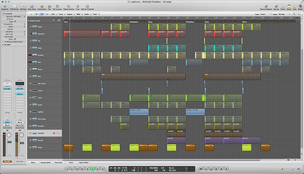 Midnight Shadows Techno Logic Pro Template
